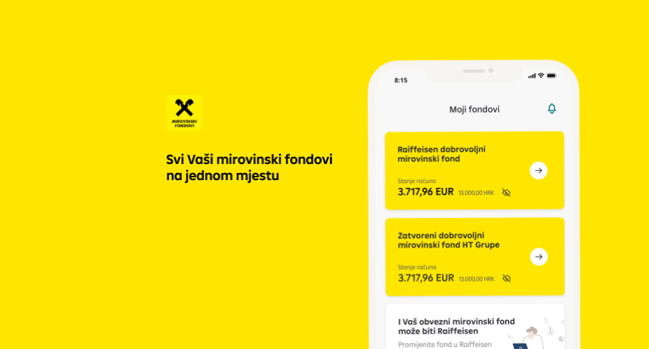 Mobilna aplikacija Raiffeisen mirovinskih fondova